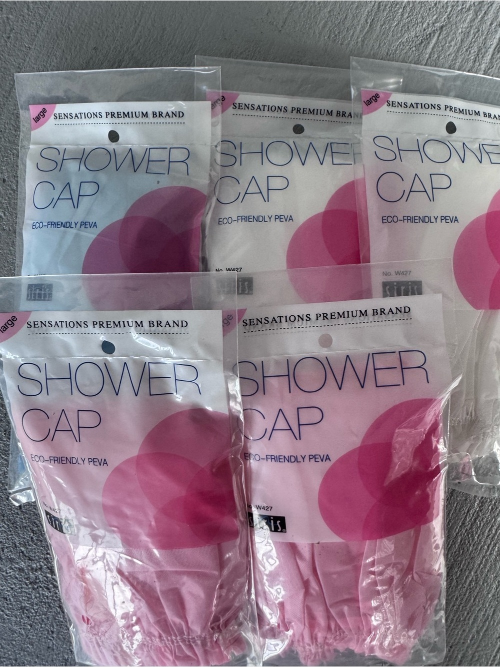 6 Pack Shower Cap - Eco-Friendly